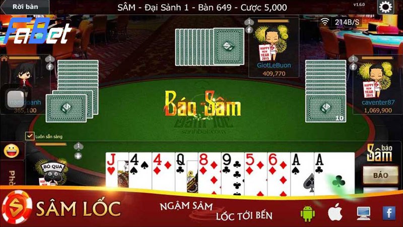 Báo sâm trong game bài sâm Fabet